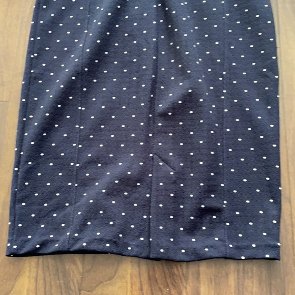 H&M Navy Polka Dot Textured Sleeveless Dress - Picture 8 of 16